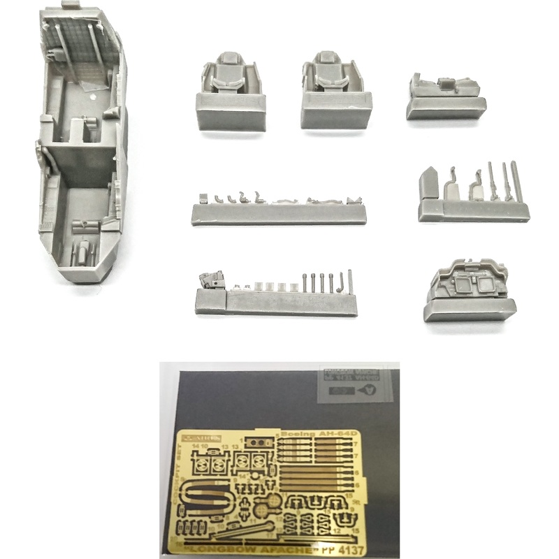 1/48 AH-64D Longbow Apache Cockpit Set (for Hasegawa)