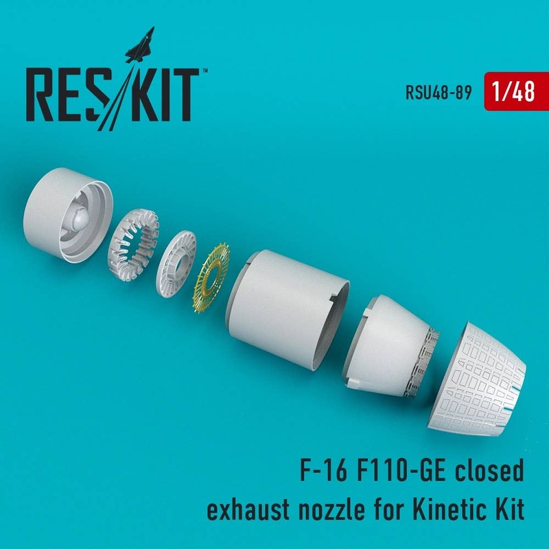 1/48 F-16 F110-Ge Afterburner (Closed) (for Kinetic)