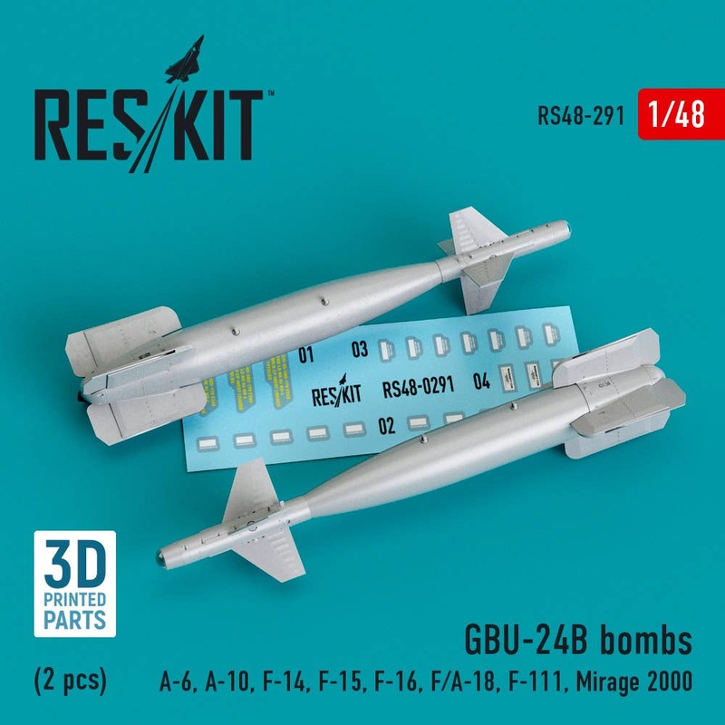 1/48 GBU-24 (B) Bomb (2 pcs)(A-6, A-10, F-14, F-15, F-16, F/A-18, F-111, Mirage 2000)