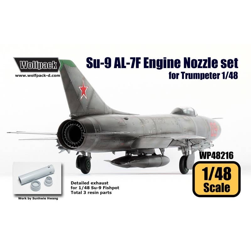 1/48 Su-9 Fishpot AL-7F Engine Nozzle Set (for Trumpeter)