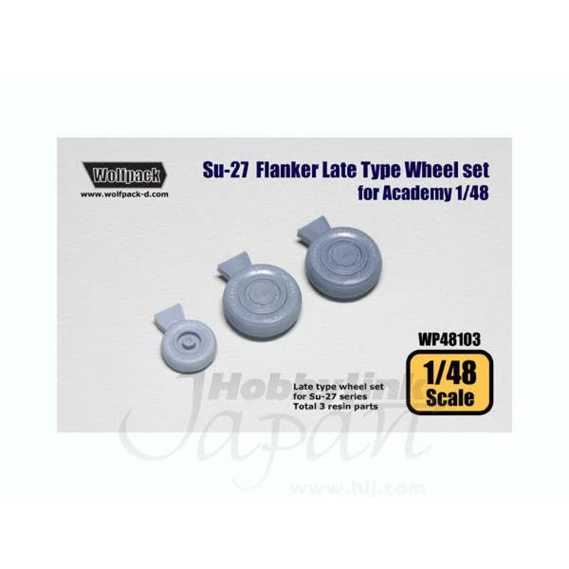 1/48 Su-27 Flanker Late Type Wheel Set (for Academy)