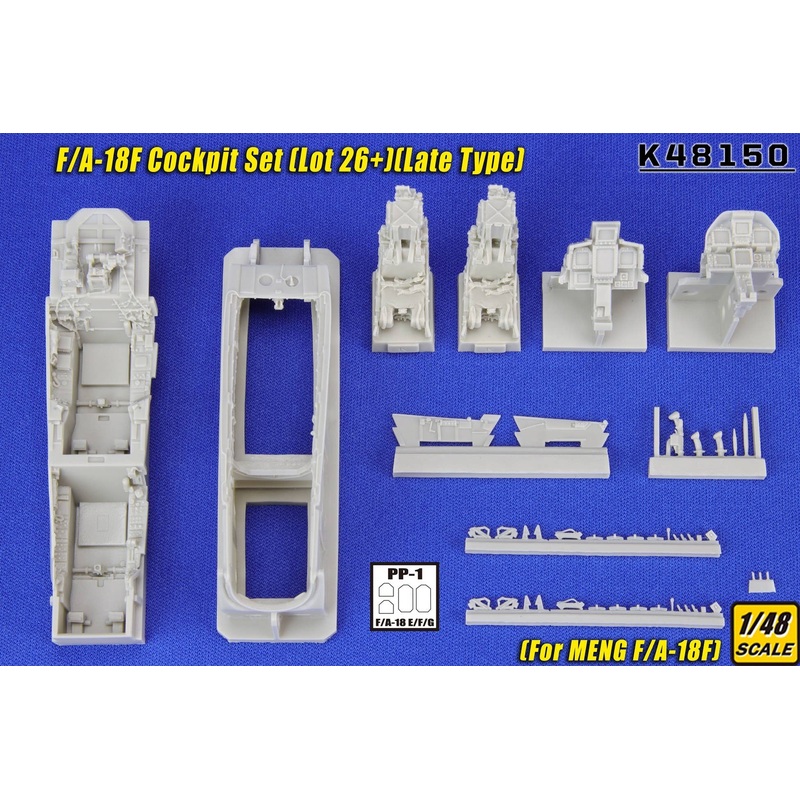 1/48 F/A-18F Cockpit Set (Lot 26+) (Late Type) (for MENG)