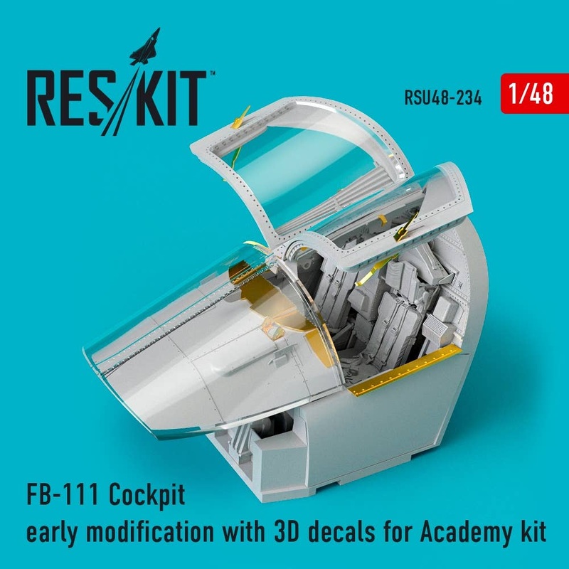 1/48 FB-111 Cockpit early modification with 3D decals for Academy kit