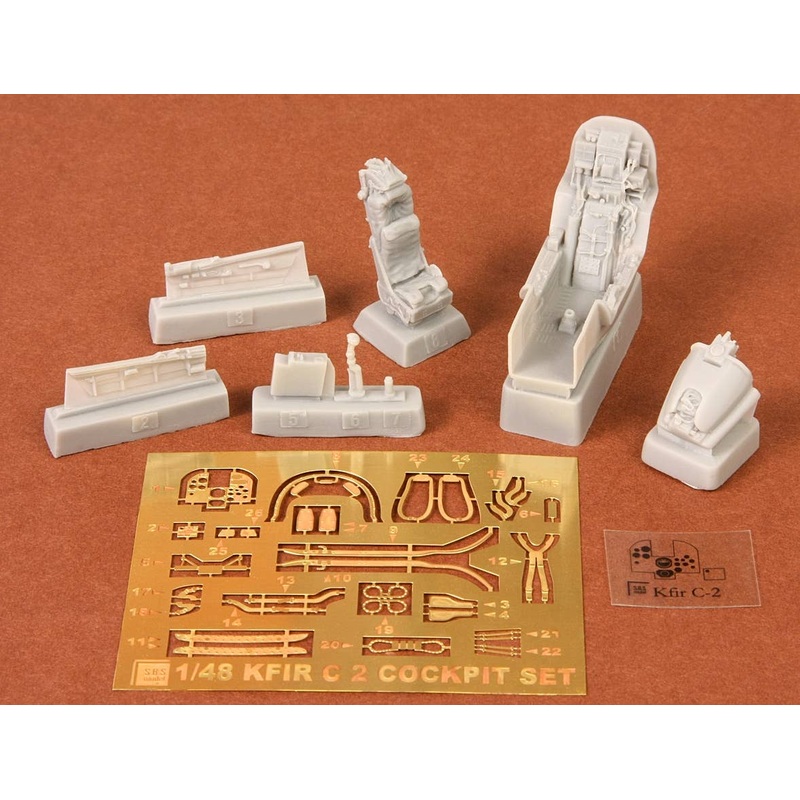 1/48 IAI Kfir C2 Cockpit Set (for Kinetic)