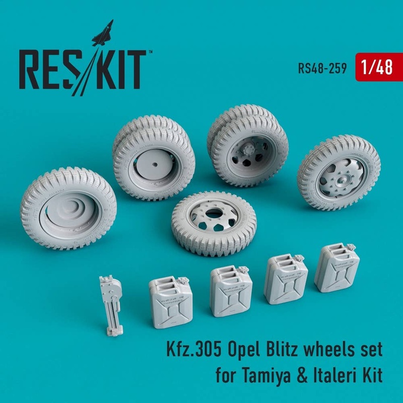 1/48 Kfz.305 Opel Blitz Wheelset (for Tamiya)