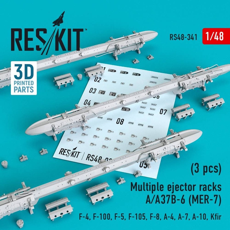 1/48 Multiple ejector racks A/A37B-6 (MER-7) (3 pcs)