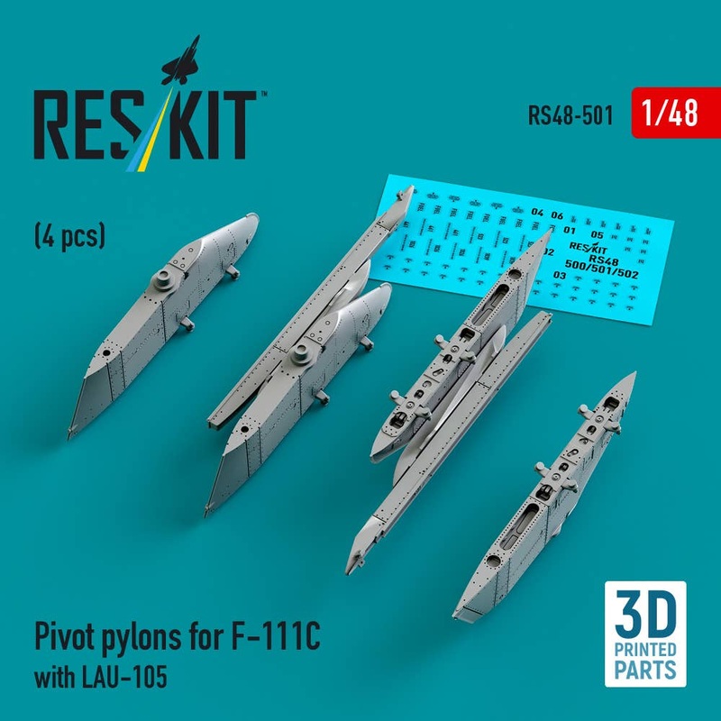 1/48 Pivot pylons for F-111C with LAU-105 (4 pcs)