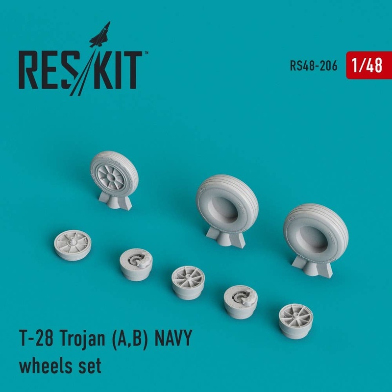 1/48 T-28 Trojan (A,B) Navy Wheels Set