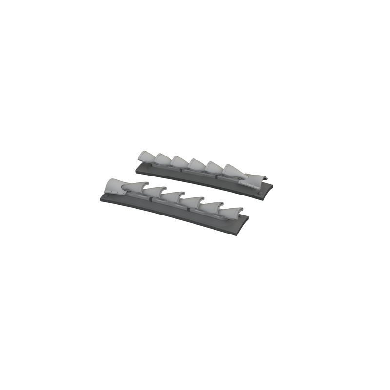 1/48 P-40 cold weather exhaust stacks fishtail (For Eduard)