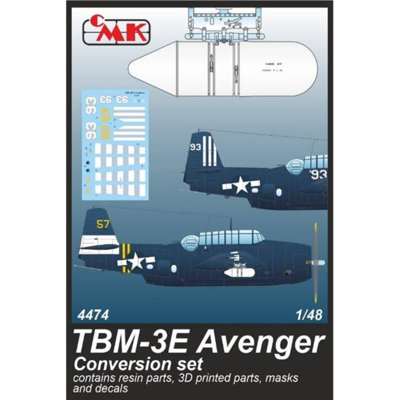 1/48 TBM-3E Avenger Conversion Set / for Accurate/Academy kits