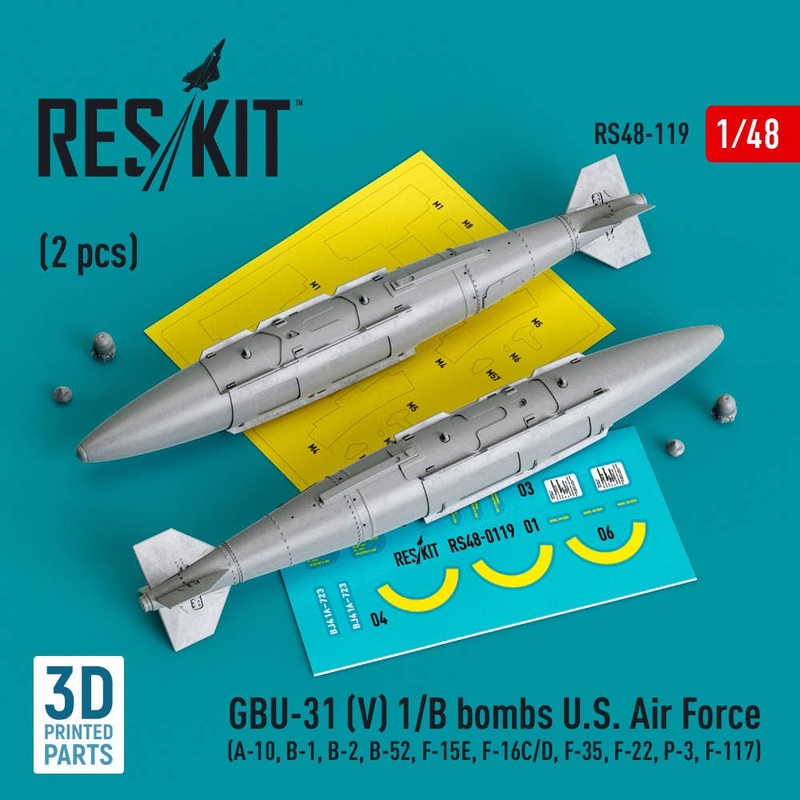 GBU-31 (V) 1/B bombs U.S. Air Force (2 pcs) (3D Printed)