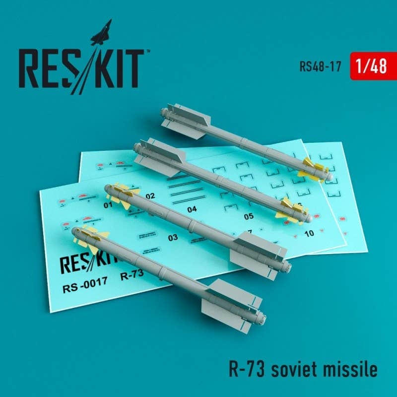 1/48 R-73 soviet missile (4 pcs)  (Su-27/30/33/34/35/37 MiG-29)