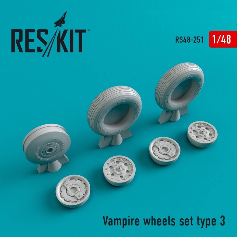 1/48 Vampire Type 3 Wheels Set (for Trumpeter)