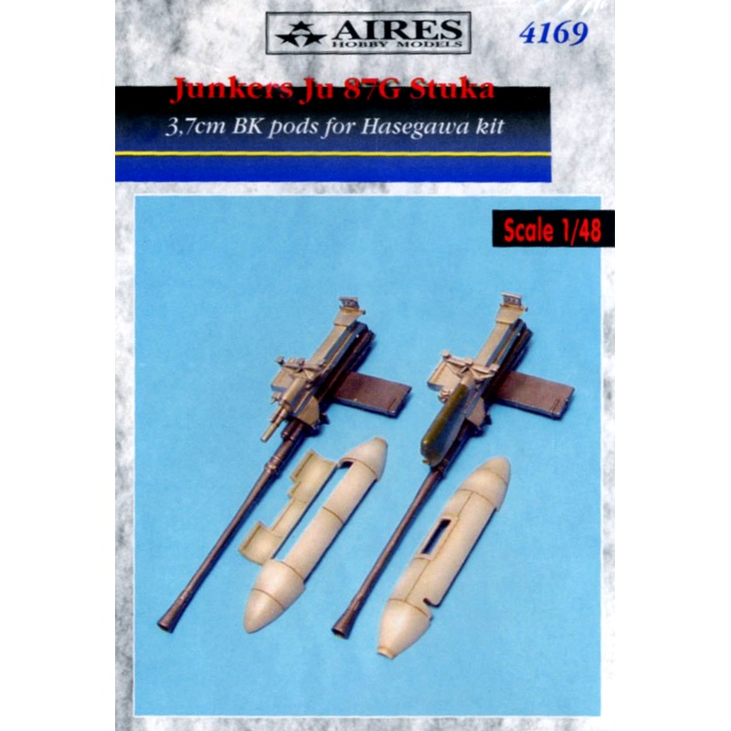 1/48 Junkers Ju 87G Stuka 3.7cm BK Pods (for Hasegawa)