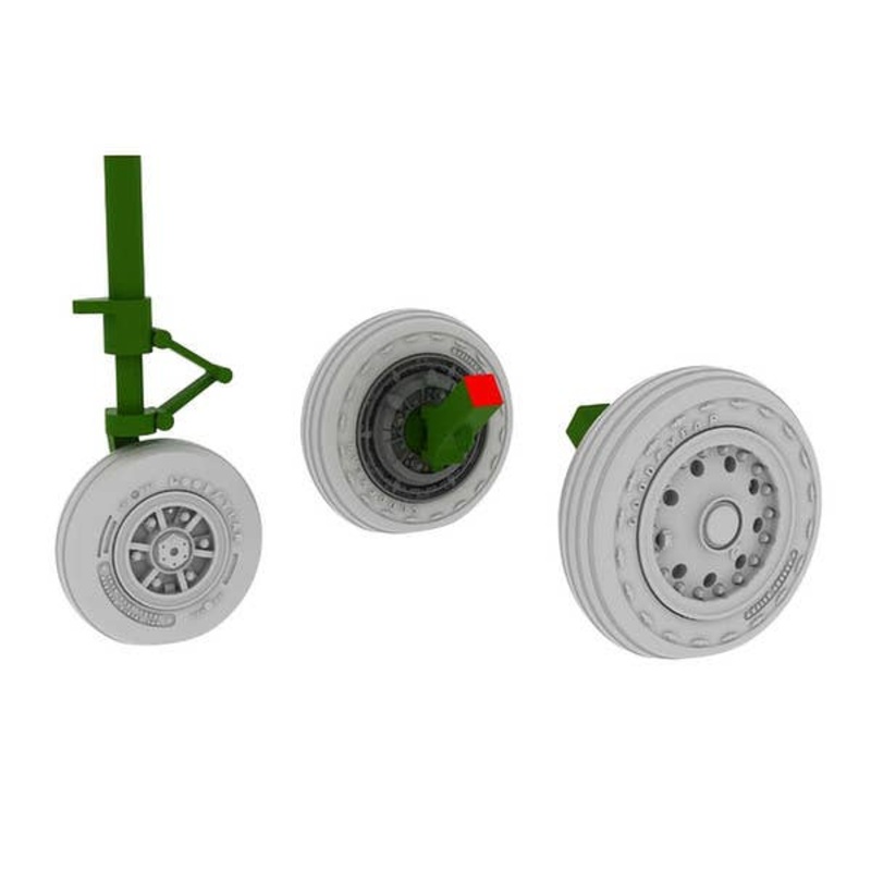 1/48 F-104 Undercarriage Wheels early (for Hasegawa)