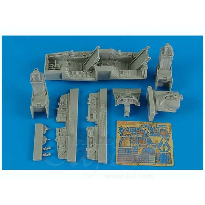 1/48 F-16B Fighting Falcon Cockpit Set (for Kinetic)