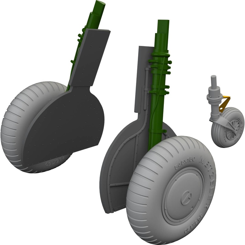 1/48 Bf108 wheels Brassin (for TAMIYA)