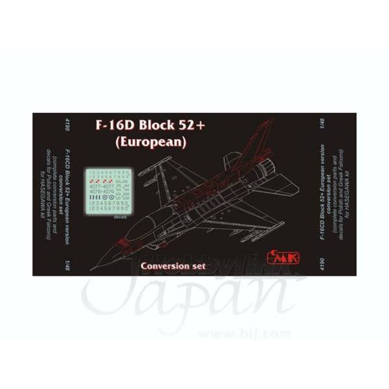 1/48 F-16D Block 52+ (European) Conversion Set for Hasegawa