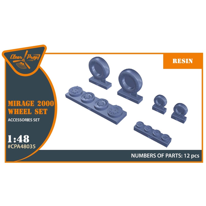 1/48 Mirage-2000 wheel set