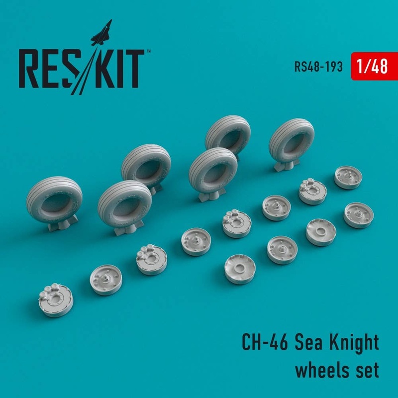 1/48 CH-46 Sea Knight Wheels Set (for Academy)