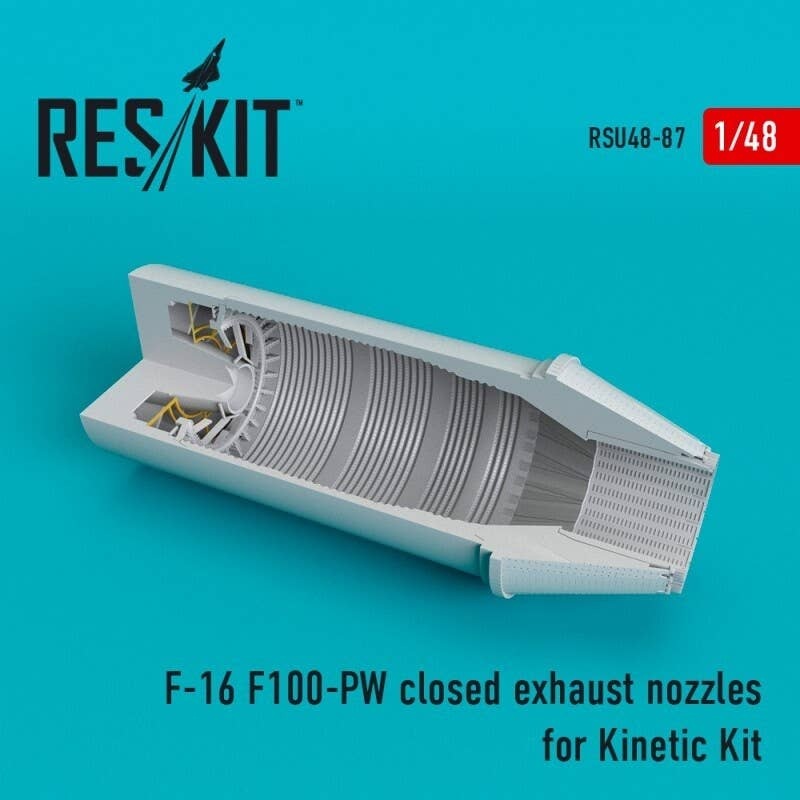1/48 F-16 F100-Pw Afterburner (Closed) (for Kinetic)