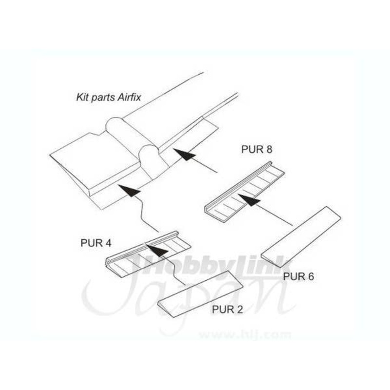 1/48 Martin B-57B Landing Flaps Set (for Airfix)