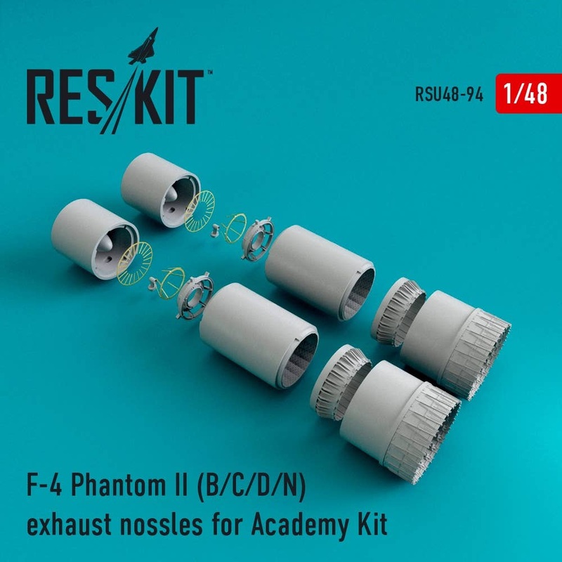 1/48 F-4 Phantom II (B/C/D/N) Exhaust Nossles (for Academy)
