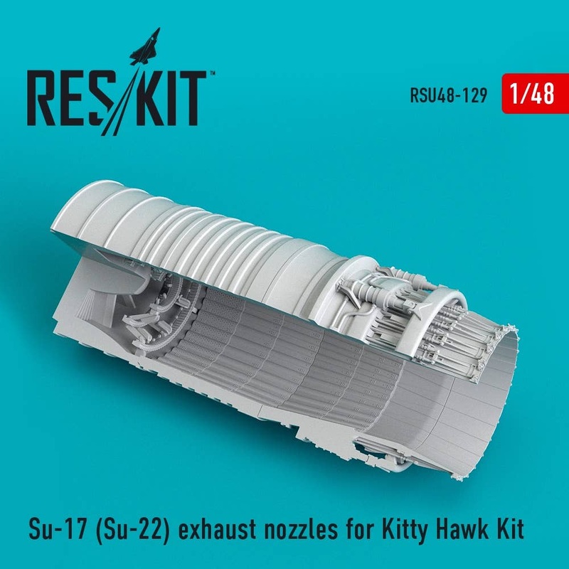 1/48 Su-17 (Su-22) exhaust nozzles for Kitty Hawk Kit