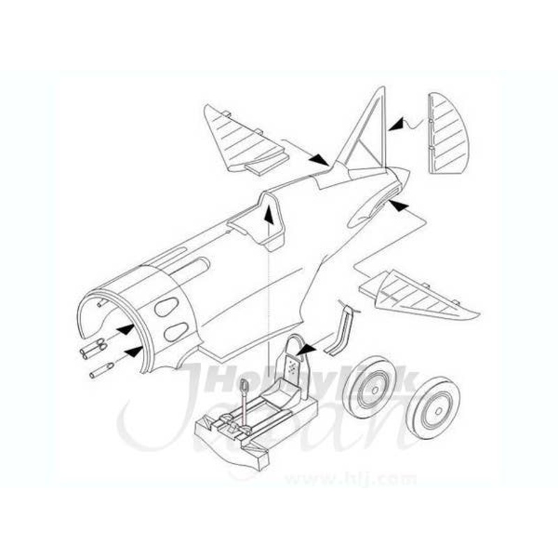 1/48 I -16 Type 10 / Type 17 Exterior Set (for Eduard)