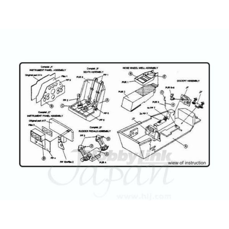 1/48 Ta-154 Interior Set for Revell