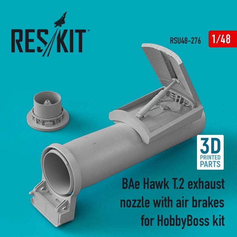 1/48 BAe Hawk T.2 exhaust nozzle with air brakes for HobbyBoss kit (3D printing)