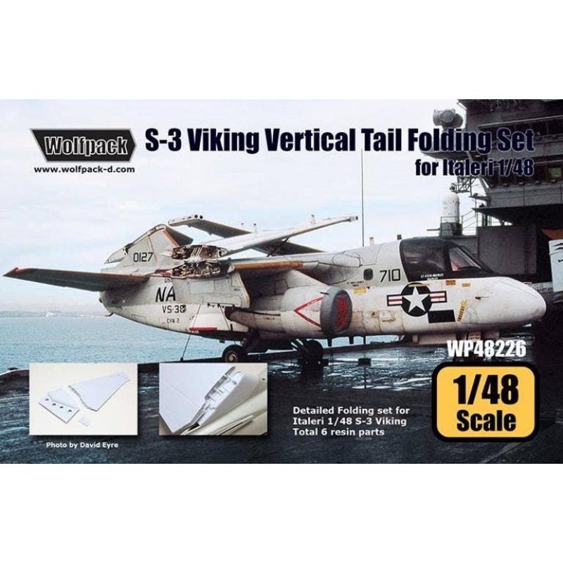 1/48 S-3B Viking Vertical Tail Wing Fold Set (for Italeri)