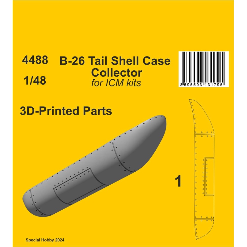1/48 B-26 Tail Shell Case Collector / for ICM kit