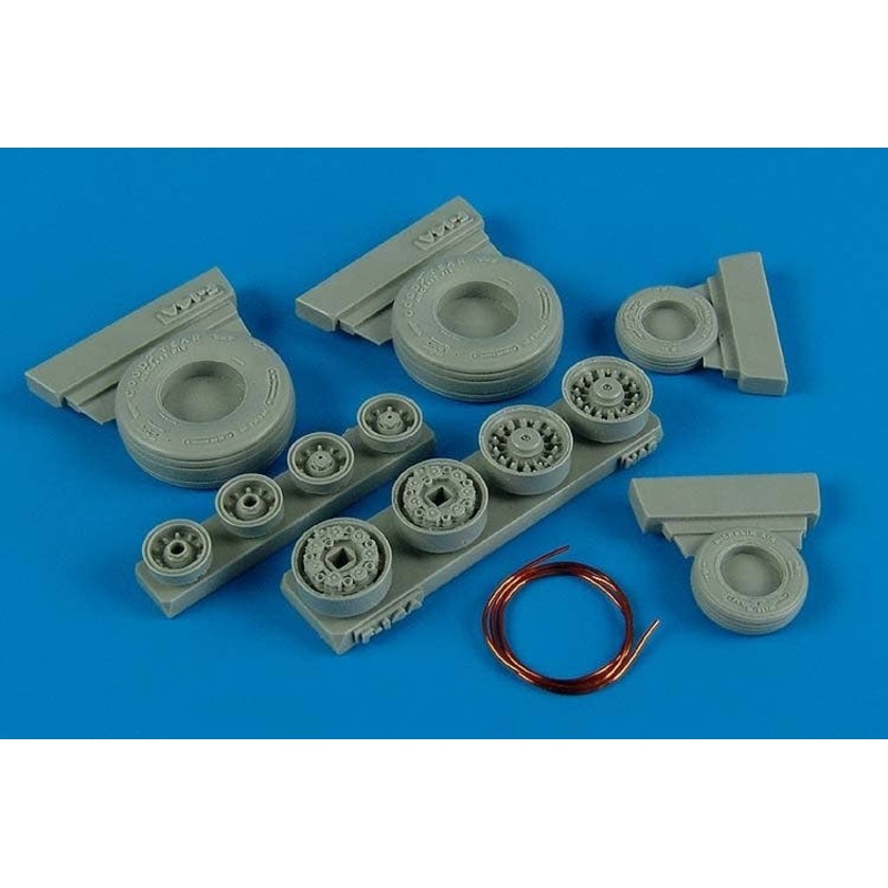 1/48 F-14A Tomcat Weighted Wheels (for Hasegawa)