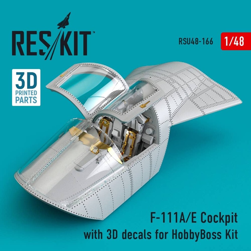 1/48 F-111A/E Cockpit with 3D decals for HobbyBoss Kit