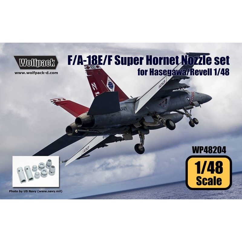 1/48 F/A-18E/F Super Hornet F414 Engine Nozzle Set (for Hasegawa, Revell)