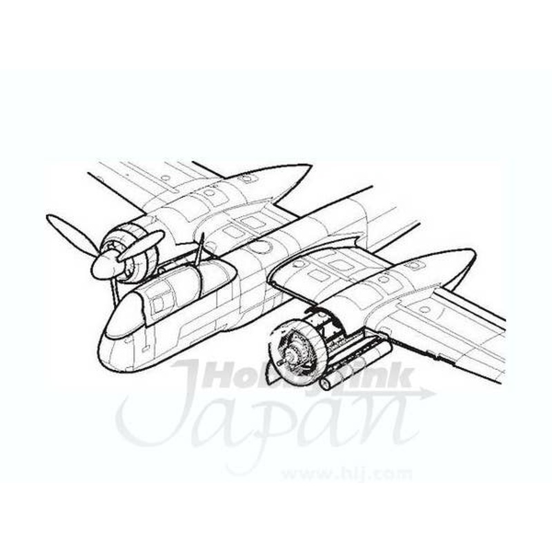 1/48 Heinkel He219A UHU Engine Set for Tamiya