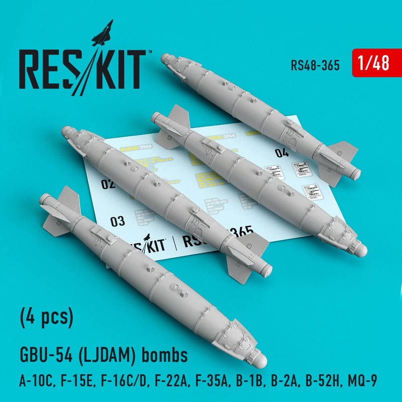 1/48 GBU-54 (LJDAM) bombs (4 pcs) (A-10C, F-15E, F-16C/D, F-22A, F-35A, B-1B, B-2A, B-52H, MQ-9)