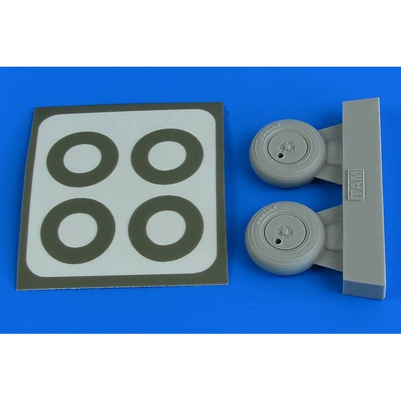 1/48 Spitfire Mk.I Wheels (with Covers) & Paint Masks (for Tamiya)