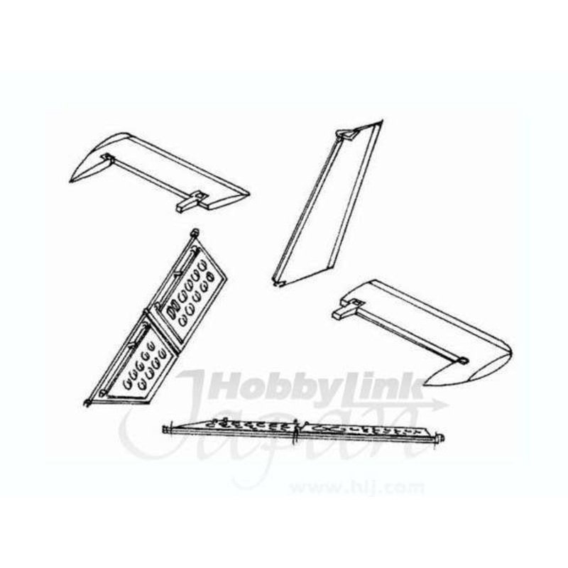 1/48 BAC Lightning Control Surfaces Set for Airfix