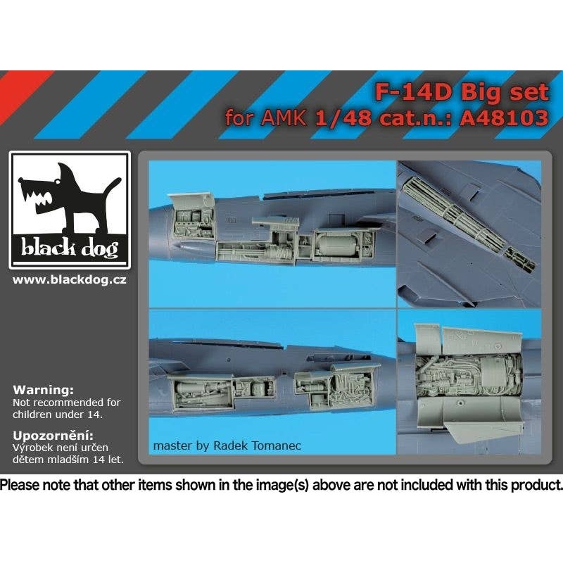 1/48 "Big set" for F-14D Tom Cat (for AMK) (HAUA48098-A48101 set)
