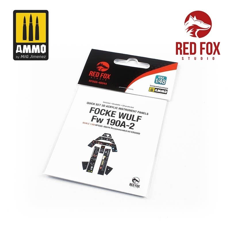 1/48 Fw190A-2 3D Acrylic Instrument Panel (for Eduard)