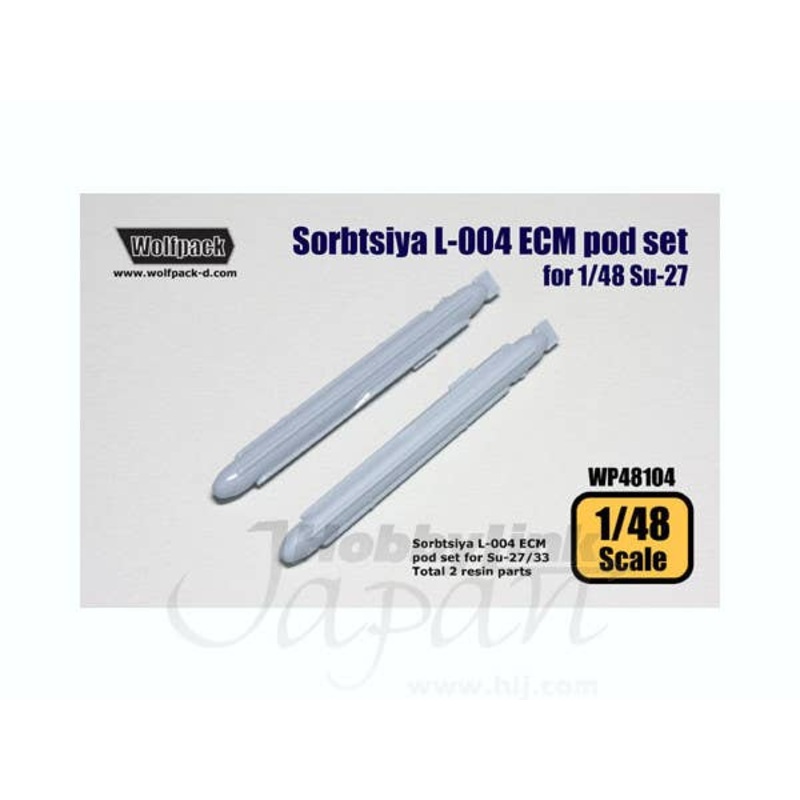 1/48 Sorbtsiya L-004 ECM Pod Set for Su-27 Flanker (for Academy)