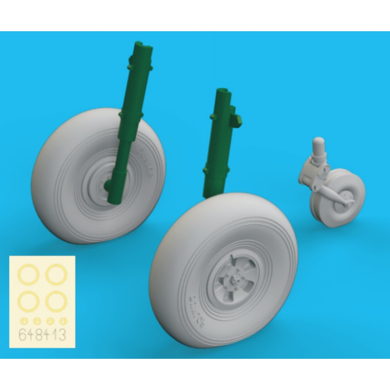 1/48 Typhoon Mk.Ib Wheels Late (for Eduard/Hasegawa)