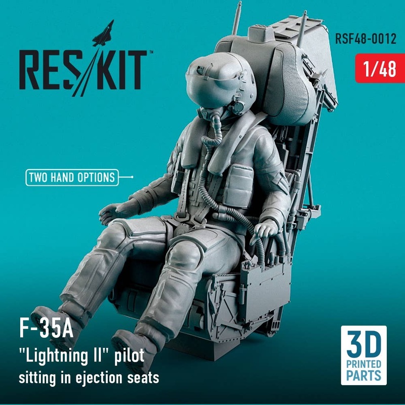 1/48 USAF pilots F-35A Lightning II sitting in ejection seats (3D Printing)