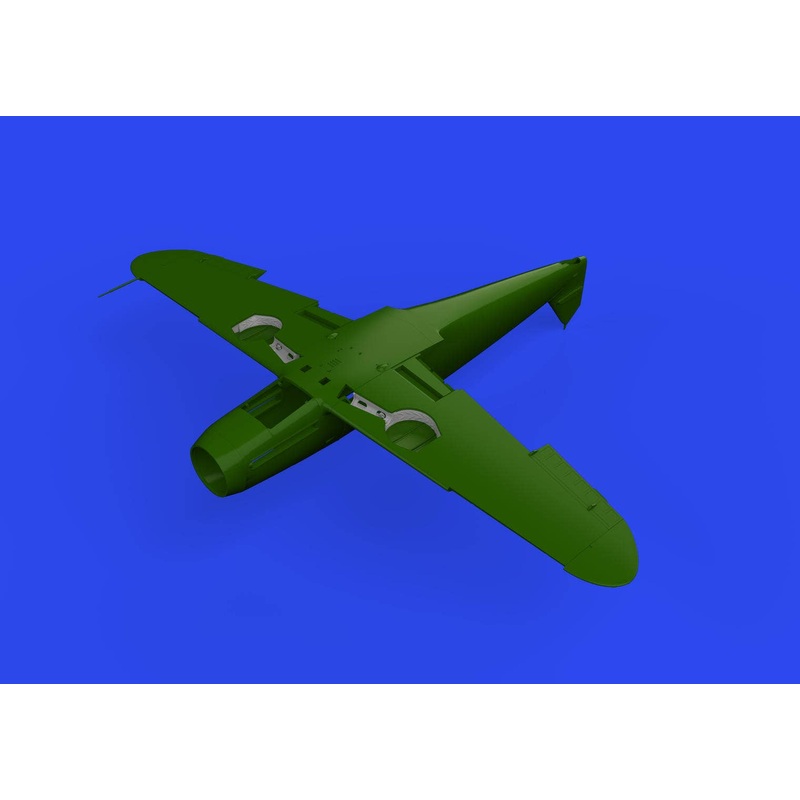 1/48 Bf109F wheel bays angular (for Eduard)