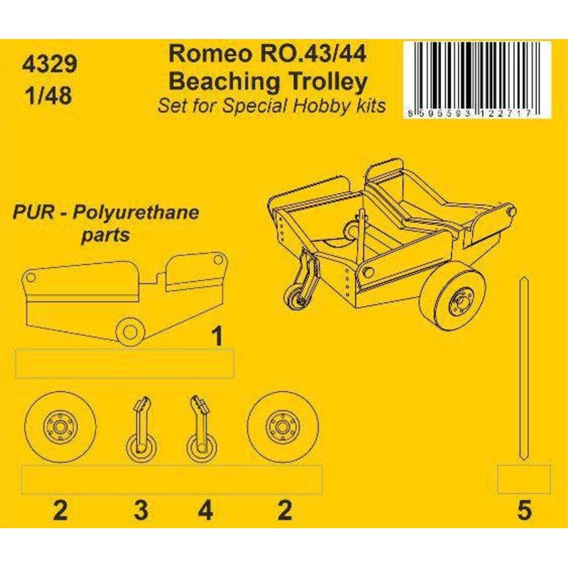1/48 Romeo Ro.43/44 Beaching Trolley