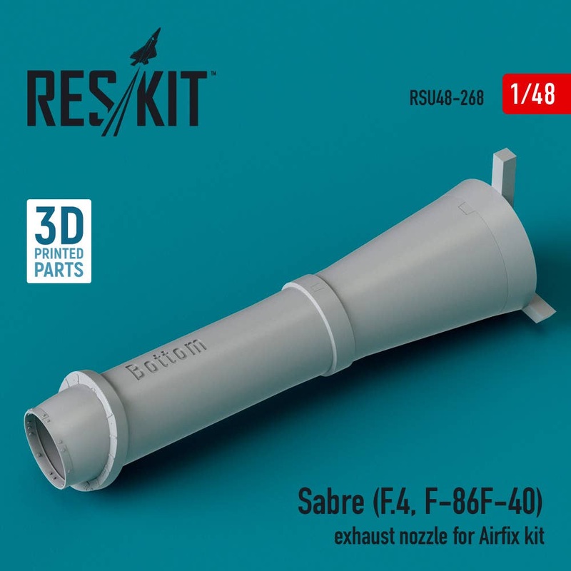 1/48 Sabre (F.4, F-86F-40) exhaust nozzle for Airfix kit (3D Printed)