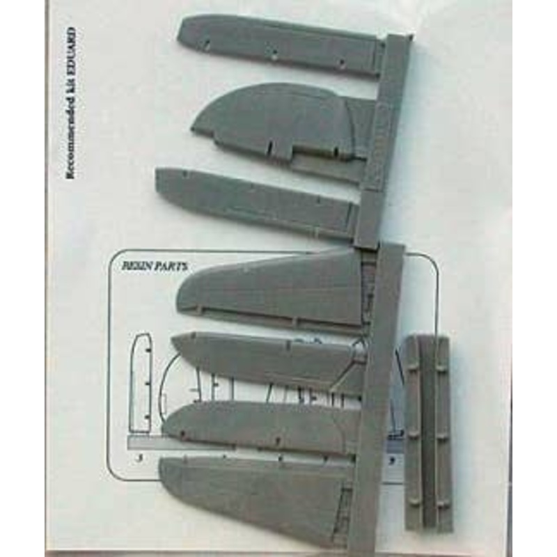 1/48 P-39 Airacobra Control Surfaces (for Eduard)