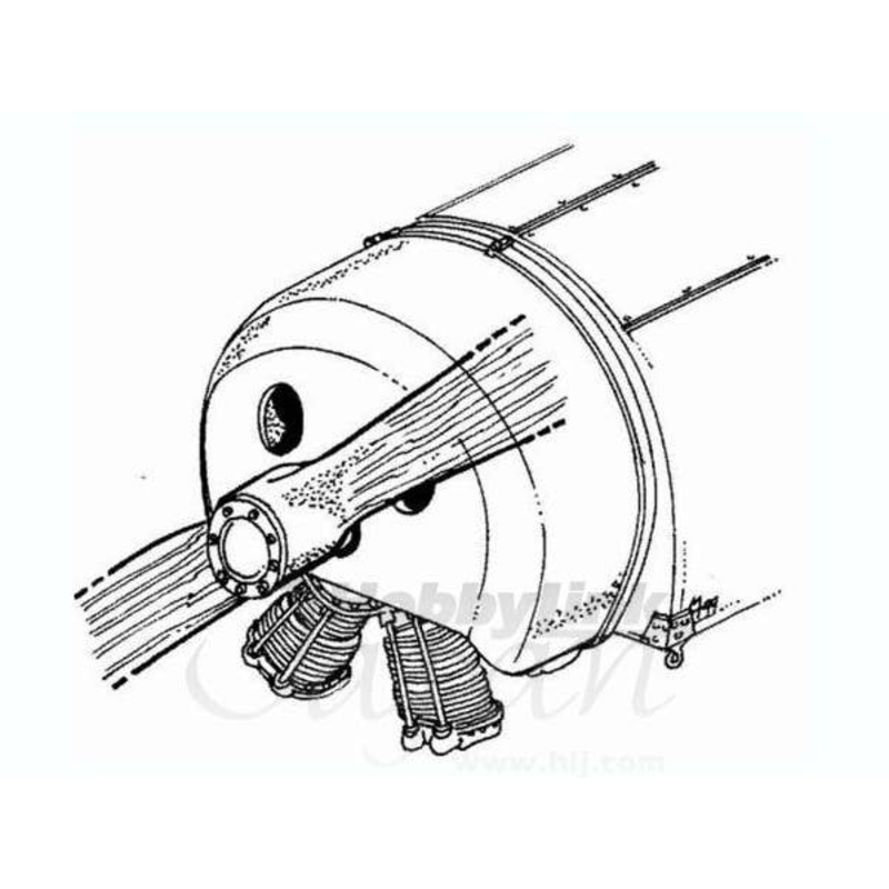 1/48 Fokker Rotary Engine Set WWI Engine Set (for Eduard/Dragon)